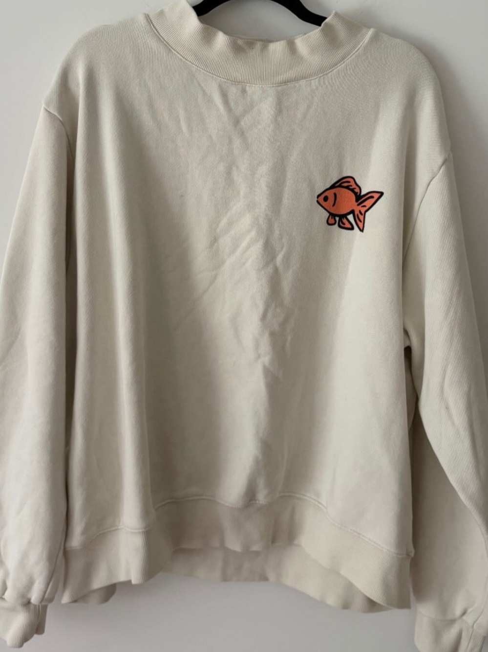 Parke RARE Heritage Summerland Mockneck Cream Fish Shell Tropical Size Large XL - Picture 4 of 11